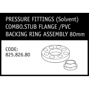 Marley Solvent Combination Stub Flange /PVC Backing Ring Assembly 80mm - 825.826.80
